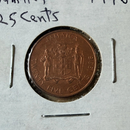 1996 Jamaica 25 Cent Genventro
