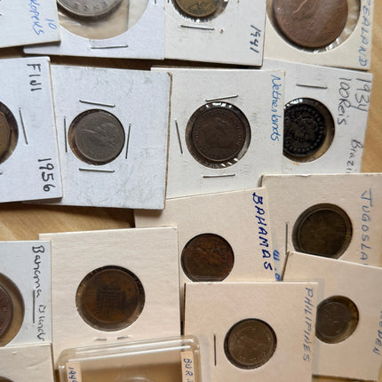 Unsorted Bulk Lot Rare Foreign Coins Genventro