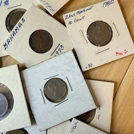 Unsorted Bulk Lot Rare Foreign Coins Genventro