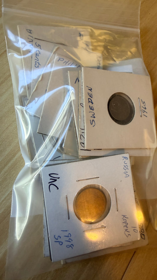 Unsorted Bulk Lot Rare Foreign Coins