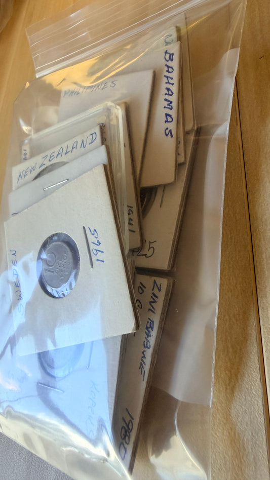 Unsorted Bulk Lot Rare Foreign Coins