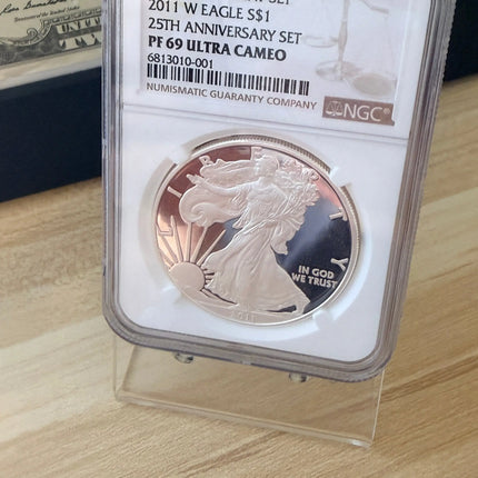 2011-W Silver Eagle NGC PF 69 UC 25th Anniversary Genventro