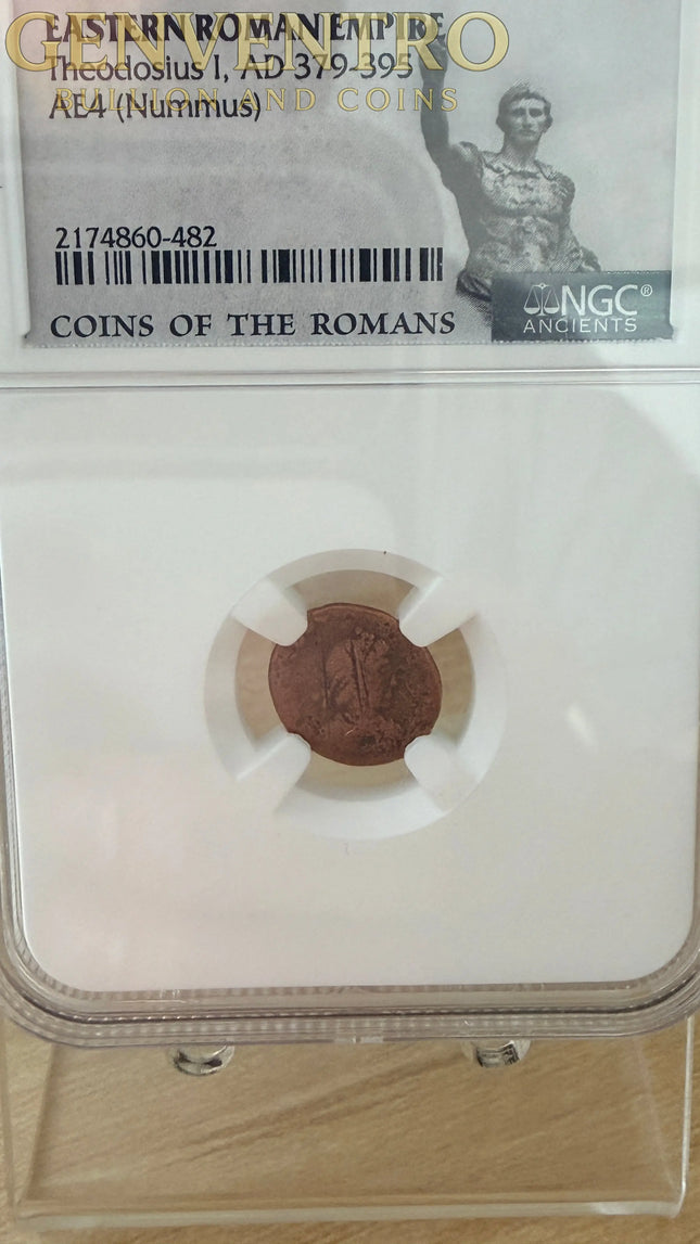 AD 379-395 Eastern Roman Empire Theodosius AE4 Genventro