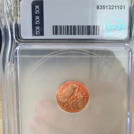 1973 Virgin Islands 1 Cent ICG PR66 Genventro