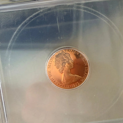 1973 Virgin Islands 1 Cent ICG PR66 Genventro