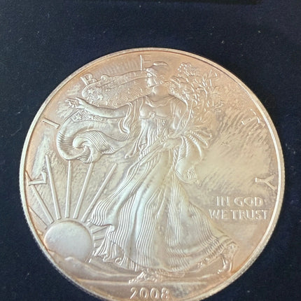 2008 American Silver Eagle in Original Mint Case Genventro