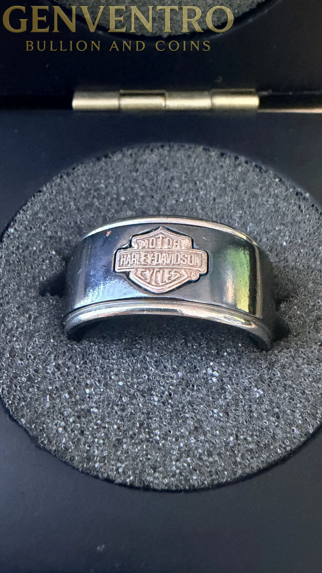 Harley-Davidson Motor Cycle Collectors Mens Ring - Size 10.5 in Box Genventro