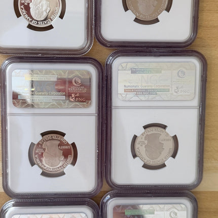 2009-S Complete US Islands & Territories Quarter Proofs 6 x NGC PR70 Ultra Cameo Genventro