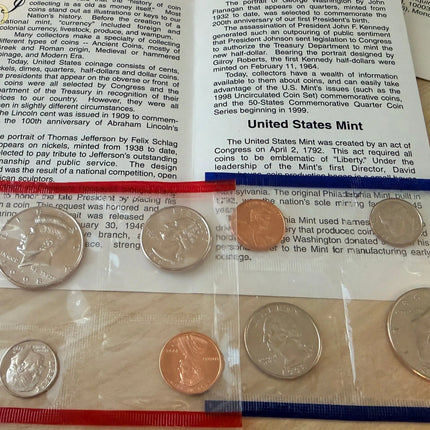 1998 US Uncirculated Proof Set in Original Mint Packaging Genventro