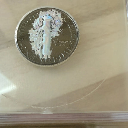 1942 Ruthenium Mercury Dime & 1965 Ruthenium Gold Silver Kennedy Half Dollar ICG Genventro