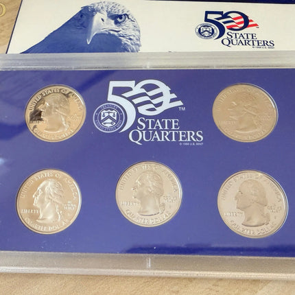 2004 U.S. Mint 50 State Quarter Proof Set In Original Packaging and Box Genventro
