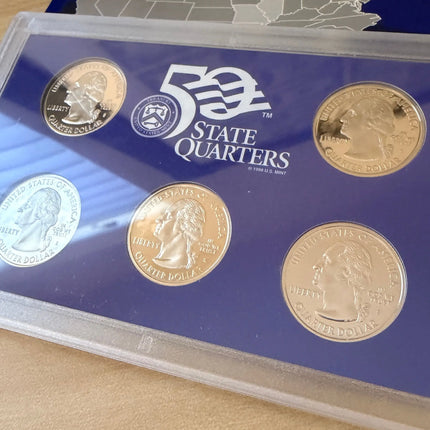 2003 U.S. Mint 50 State Quarter Proof Set In Original Packaging and Box Genventro