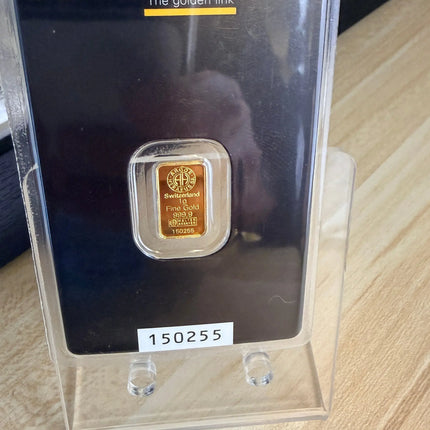 Argor Heraeus 1 Gram Au9999 Swiss Gold Bar New In Assay Genventro