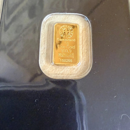 Argor Heraeus 1 Gram Au9999 Swiss Gold Bar New In Assay Genventro