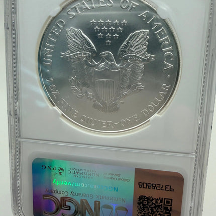 1994 American Silver Eagle 1 oz Ag999 NGC MS67 Genventro