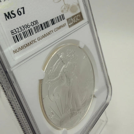 1994 American Silver Eagle 1 oz Ag999 NGC MS67 Genventro