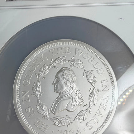 2024 Ascension 5oz Silver George Washington Funeral NGC MS70 First Day of Issue Genventro