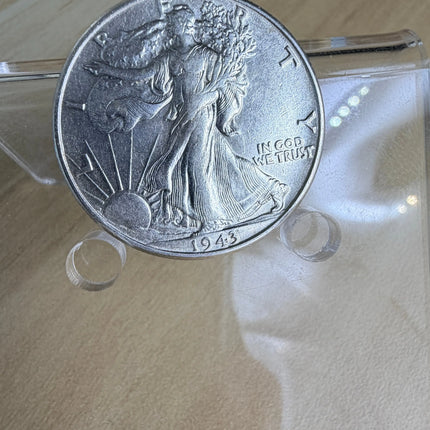 1943 Walking Liberty Half Dollar 90% Silver  Brilliant Uncirculated BU Genventro