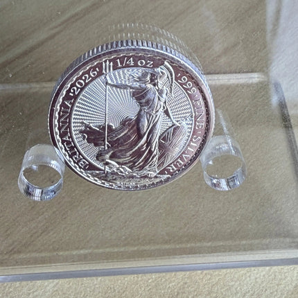2026 Great Britain Britannia 1/4 oz Fine Silver New BU Genventro