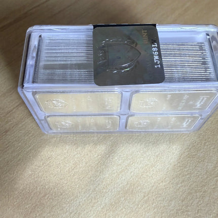 Germania Mint Silver MultiBar 100 X 1 G Silver Bars Brand New Sealed Genventro