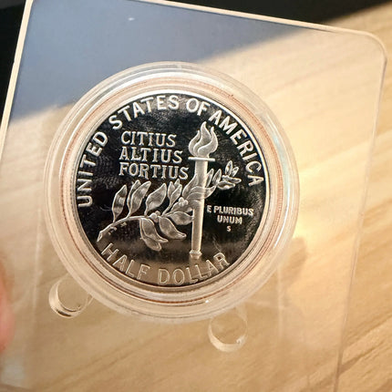 1992 S US Half Dollar Olympic Gymnastics Commemorative Proof in Capsule Genventro