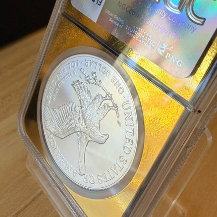 2025(P) American Silver Eagle $1 – Eagle Privy – NGC MS69 First Releases Las Vegas Label Genventro