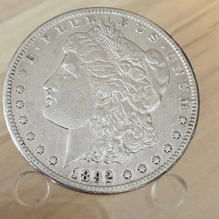 1892-CC Morgan Silver Dollar • Carson City Mint • Key Date • VF Details • Scarce CC Coin Genventro