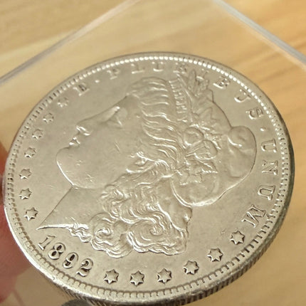 1892-CC Morgan Silver Dollar • Carson City Mint • Key Date • VF Details • Scarce CC Coin Genventro