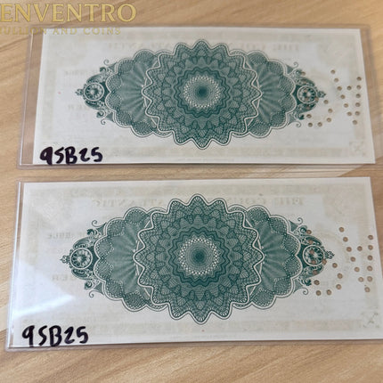 Great Depression “County of Atlantic, New Jersey” $1 Depression Scrips • 2 Consecutive Note Bundle Genventro