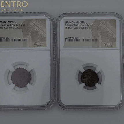 Roman Empire Constantine II AD 337-340 - BI Half Centenionalls – NGC Genventro Bullion and Coins
