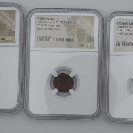 Constantine I Roman Empire AD 307-337 - Posthumous issue – NGC AE4 (BI Nummus) Genventro Bullion and Coins