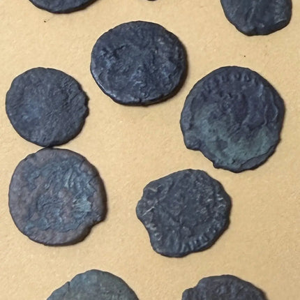 Late Roman Empire Bronze AE3 / AE4 Coins (285–400 AD) – Uncleaned Hoard Finds – Ancient Coins Lot #102 Genventro Bullion and Coins