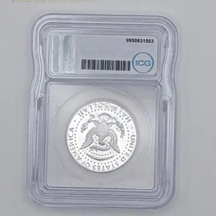 2004-S Silver Kennedy Half Dollar ICG PR70 DCAM 90% Silver #403 Genventro Bullion and Coins