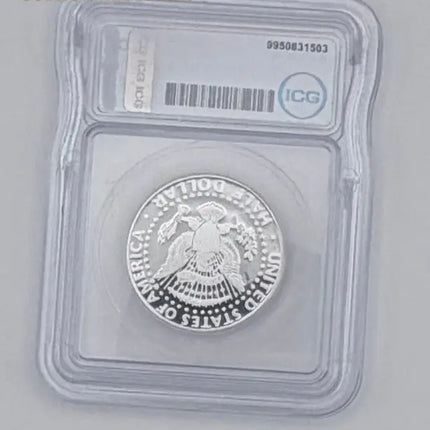 2004-S Silver Kennedy Half Dollar ICG PR70 DCAM 90% Silver #403 Genventro Bullion and Coins