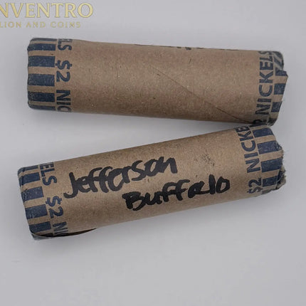 Roll of Mixed Buffalo Head / Jefferson Nickels - Unsorted 40 Coin Roll #316 Genventro Bullion and Coins