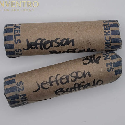 Roll of Mixed Buffalo Head / Jefferson Nickels - Unsorted 40 Coin Roll #316 Genventro Bullion and Coins