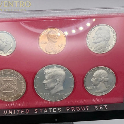 1982 US Mint Proof Set - BU Coins with Original Mint Display Box #206 Genventro Bullion and Coins