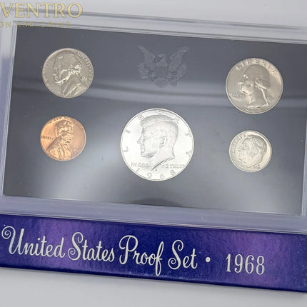 1968 US Mint Proof Set - BU Coins with Original Mint Packaging #209 Genventro Bullion and Coins