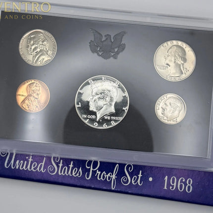 1968 US Mint Proof Set - BU Coins with Original Mint Packaging #209 Genventro Bullion and Coins