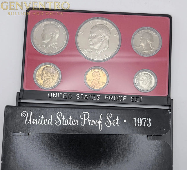 1973 US Mint Proof Set - BU Coins with Original Mint Packaging #222 Genventro Bullion and Coins