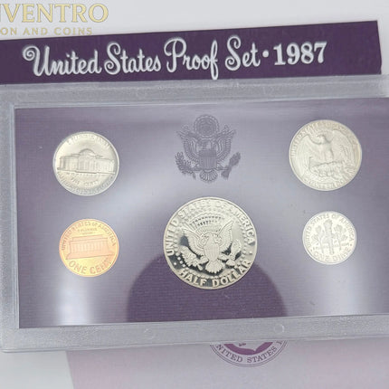 1987 US Mint Proof Set - BU Coins with Original Mint Packaging #444 Genventro Bullion and Coins
