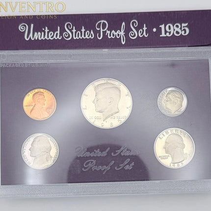 1985 US Mint Proof Set - BU Coins with Original Mint Packaging #388 Genventro Bullion and Coins