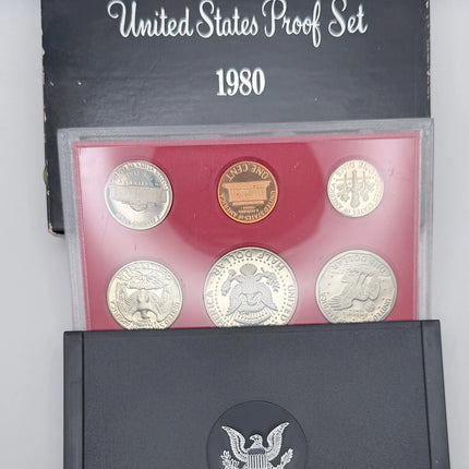 1980 US Mint Proof Set BU Coins with Original Mint Packaging  #328 Genventro Bullion and Coins