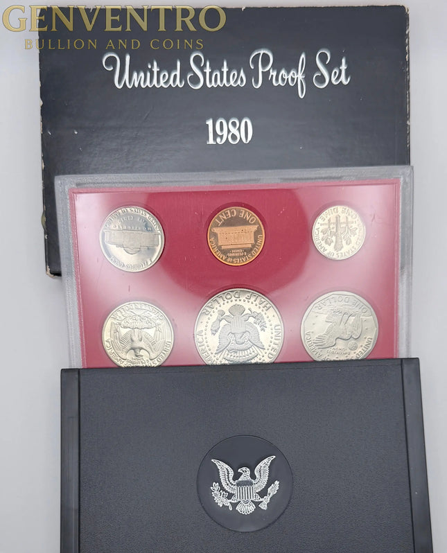 1980 US Mint Proof Set BU Coins with Original Mint Packaging  #328 Genventro Bullion and Coins