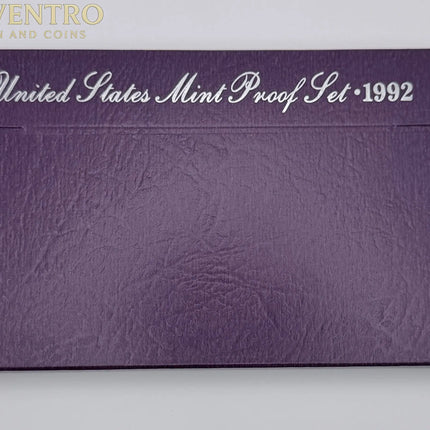 1992 US Mint Proof Set BU Coins with Original Mint Packaging  #318 Genventro Bullion and Coins