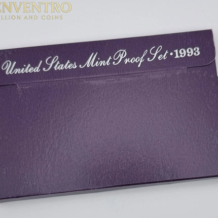1993 US Mint Proof Set BU Coins with Original Mint Packaging #306 Genventro Bullion and Coins