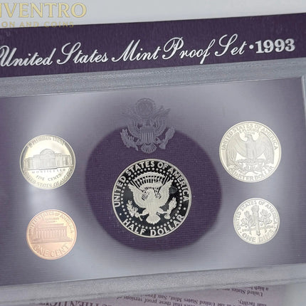 1993 US Mint Proof Set BU Coins with Original Mint Packaging #306 Genventro Bullion and Coins
