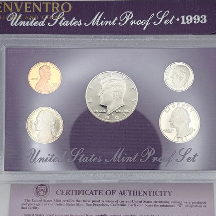 1993 US Mint Proof Set BU Coins with Original Mint Packaging #306 Genventro Bullion and Coins