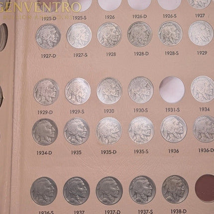 1927 - 1938 (x 23 BU) Buffalo Nickels w/ a Dansco Buffalo Nickels Album Genventro Bullion and Coins