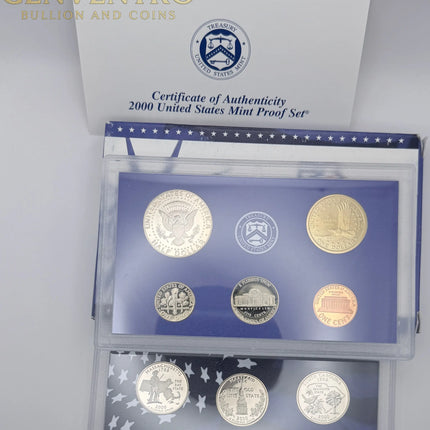 2000 United States Mint State Quarters Proof Set - Original in Box Genventro Bullion and Coins